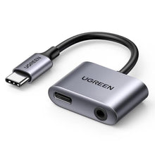 Load image into Gallery viewer, UGREEN USB C to 3.5mm Jack and Charger Adapter DAC PD 60W Fast Charge Type C Aux Headphone Splitter Compatible with Galaxy S24 S23 Ultra S22 S21 S20 FE iPad Pro 12.9 iPad Air 5 4 Mini 6 Pixel 5 4 XL_1
