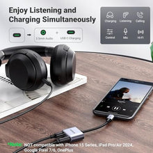 Load image into Gallery viewer, UGREEN USB C to 3.5mm Jack and Charger Adapter DAC PD 60W Fast Charge Type C Aux Headphone Splitter Compatible with Galaxy S24 S23 Ultra S22 S21 S20 FE iPad Pro 12.9 iPad Air 5 4 Mini 6 Pixel 5 4 XL_1580
