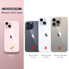 Load image into Gallery viewer, ULAK Compatible with iPhone 15 Wallet Case for Women, Premium PU Leather Flip Cover with Card Holder, Kickstand Feature Protective Purse Case for iPhone 15 2023 6.1 Inch, Mint_7539
