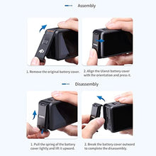 Load image into Gallery viewer, ULANZI Battery Door Cover for DJI Action 3 - ULANZI OA-16 Metal Battery Door Vlog Accessories Fits for DJI Action 3 Magnetic System,Magnetic Buckle Design for More Expansion &amp; Versaltility_537
