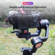 Load image into Gallery viewer, Ulanzi Claw Quick Release Plate Tripod QR Camera Mount Adapter, Quick Setup Kit with 1/4'' Screw for Canon/Sony/Nikon Cameras/Zhiyun/Feiyu/DJI/Moza Stablizers Switch Between Tripod/Monopod/Slider, Black_101
