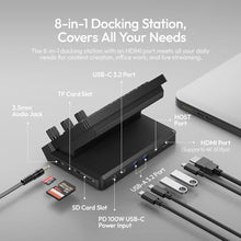 Load image into Gallery viewer, ULANZI D200X Creative Deck Macro Keyboard, 14 LCD Keys &amp; 3 Encoder Knobs, 8-in-1 Hub w 4K HDMI, 3.5mm Audio, SD/TF Reader, USB 3.2 10Gbps, for Video Editing/Streaming/Smart Home PC, Mac, DX_719

