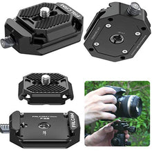 Load image into Gallery viewer, ULANZI F38 Camera Quick Release Plate w 1/4" to 3/8" Screw Thread, Quick Release System QR Plate Camera Tripod Mount Adapter for Sony Canon Monopod DSLR Stabilizer Slider DJI Switch Between Stablizer, FKit_1
