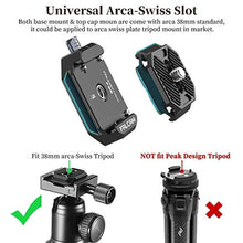 Load image into Gallery viewer, ULANZI F38 Camera Quick Release Plate w 1/4" to 3/8" Screw Thread, Quick Release System QR Plate Camera Tripod Mount Adapter for Sony Canon Monopod DSLR Stabilizer Slider DJI Switch Between Stablizer, FKit_8500
