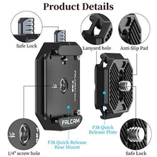 Load image into Gallery viewer, ULANZI F38 Camera Quick Release Plate w 1/4" to 3/8" Screw Thread, Quick Release System QR Plate Camera Tripod Mount Adapter for Sony Canon Monopod DSLR Stabilizer Slider DJI Switch Between Stablizer, FKit_8501
