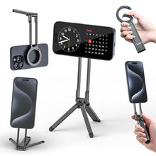 Load image into Gallery viewer, ULANZI MA30 Magnetic Phone Tripod Stand for iPhone-Aluminium Maglock Smartphone Mini Tripod Pocket Cell Phone Stand Strong Magnet Quick Mount Compatible with iPhone 17 16 15 14 13 12 Series, Dark Gray, DarkGray_1
