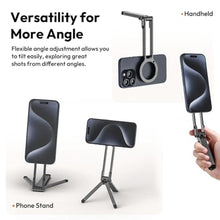 Load image into Gallery viewer, ULANZI MA30 Magnetic Phone Tripod Stand for iPhone-Aluminium Maglock Smartphone Mini Tripod Pocket Cell Phone Stand Strong Magnet Quick Mount Compatible with iPhone 17 16 15 14 13 12 Series, Dark Gray, DarkGray_171
