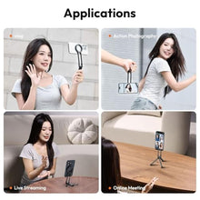 Load image into Gallery viewer, ULANZI MA30 Magnetic Phone Tripod Stand for iPhone-Aluminium Maglock Smartphone Mini Tripod Pocket Cell Phone Stand Strong Magnet Quick Mount Compatible with iPhone 17 16 15 14 13 12 Series, Dark Gray, DarkGray_173
