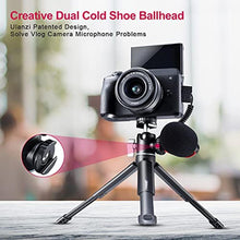 Load image into Gallery viewer, ULANZI Mini Camera Tripod with 360 Ball Head &amp; Cold Shoe, Extendable Small Selfie Stick Tabletop Tripod Stand Handle Grip for Camera iPhone 11 Canon G7X Mark III Sony ZV-1 RX100 VII A6600 Vlogging, black_7985
