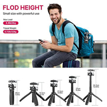 Load image into Gallery viewer, ULANZI MT-47 Camera Tripod Aluminum Alloy Mini Travel Phone Tripod Stand Compact Desktop Tripod for DSLR, 360 Ball Head with 1/4 inch Arca Quick Release Plate Cold Shoe Portable Vlog Selfie Stick_930
