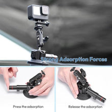 Load image into Gallery viewer, Ulanzi SC-01 Heavy-Duty Suction Cup Mount for Camera/Phone/Accessory (3"), Pump-actived Vacuum Suction Cup Mount, Magic Arm Phone Holder Action Cam Adapter Car Boats Windshield Window Mount_7843
