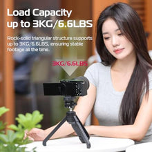Load image into Gallery viewer, ULANZI TT38 One-Click Opening Vlogging Tripod Uka Quick-Release F38 w Cold Shoe Panoramic Ball Head w Hidden Hook, Camera Tabletop Flexible Travel Tripods for Sony/Canon/Nikon/Fujifilm and More_3293
