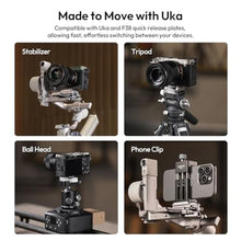 Load image into Gallery viewer, ULANZI UKA Stabilizer Quick Release Kit with QR Plate,Compatible with RS 2, Silver_187
