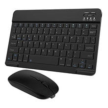 Load image into Gallery viewer, Ultra-Slim Small Bluetooth Keyboard and Mouse Combo Portable Rechargeable Wireless Keyboard for Android Tablet Cell Phone Samsung Smartphone iPhone iPad mini Pro Air 10.2 10.9 11 12.9 13 inch (Black)_1
