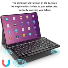 Load image into Gallery viewer, Ultra-Slim Small Bluetooth Keyboard and Mouse Combo Portable Rechargeable Wireless Keyboard for Android Tablet Cell Phone Samsung Smartphone iPhone iPad mini Pro Air 10.2 10.9 11 12.9 13 inch (Black)_6931
