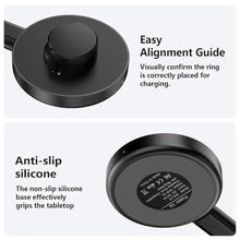 Load image into Gallery viewer, Underhub Compatible with Oura Ring Gen 3 Charger, Fast Charging Dock with Indicator, Non-Slip Base, Charger for Smart Ring Includes 59 Inch USB-C Cable (11), Black_281

