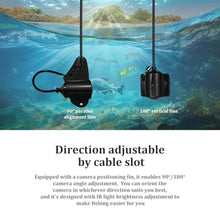 Load image into Gallery viewer, Underwater Fishing Camera, 4.3 Inch LCD, Infrared Night Vision, Wide Angle IP68 Waterproof Portable Fish Camera for Ice, Lake, Boat &amp; Kayak Fishing, Black_160
