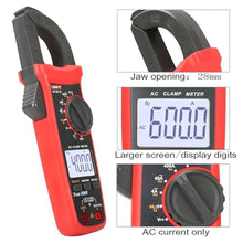 Load image into Gallery viewer, UNI-T UT201R Digital Clamp Meter 4000 Counts Multimeter Auto Range True RMS Clamp Meter DC Current Meter_2067
