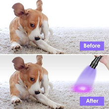 Load image into Gallery viewer, UniqueFire 501B 365nm UV Black Light Flashlight Mini, 365nm uv Flashlight Powerful UV LED Pocket Flash Light, Detector for Pet Urine, Fluorescent Agents, Paper Currency, Antique Jade, UVnm_5888
