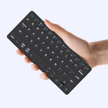 Load image into Gallery viewer, Universal Wireless Keyboards Ultra Light Portable Mini Keyboard with Adjustable Angle Stand &amp; Leather Case,Computer Keyboards Rechargeable Travel Bluetooth Keyboard for iPad Android,Windows and iOS, Black_1
