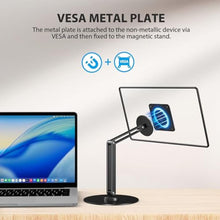 Load image into Gallery viewer, UPERFECT Magnetic VESA Stand, Adjustable Aluminum Arm for Portable Monitor, Black_744
