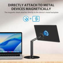 Load image into Gallery viewer, UPERFECT Magnetic VESA Stand, Adjustable Aluminum Arm for Portable Monitor, Black_745
