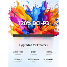 Load image into Gallery viewer, UPERFECT OLED Portable Monitor Touchscreen, 14" 3K 120Hz Gaming Monitor, Black_192
