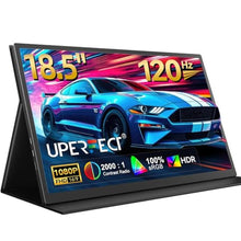 Load image into Gallery viewer, UPERFECT Portable Monitor, 18.5" 120Hz 1080P Laptop Gaming Display, Black_1
