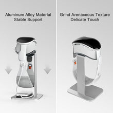 Load image into Gallery viewer, UPERGO Dock Stand for Apple Vision Pro, VR Headset Display Stand with Battery Holder, Silver_908
