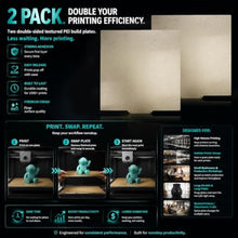 Load image into Gallery viewer, Upgraded 2 Packs 230x230mm Kobra 2/Kobra 2 Neo/Kobra 2 Pro/Kobra Go PEI Build Plate Double Sided Textured Flexible Spring Steel Printed Bed for Anycub Kobra 2 Neo,Artillery Genius 3D Printer_1699
