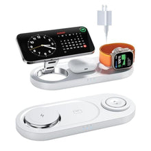 Load image into Gallery viewer, Upgraded 3 in 1 Wireless Charging Station for Apple Devices, Faster Mag-Safe Charger Stand, Magnetic Charger Station for iPhone 17/16/15/14/13/12 Series &amp; AirPods Pro &amp; Apple Watch Series (White)_1
