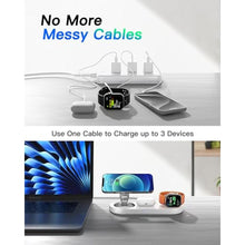 Load image into Gallery viewer, Upgraded 3 in 1 Wireless Charging Station for Apple Devices, Faster Mag-Safe Charger Stand, Magnetic Charger Station for iPhone 17/16/15/14/13/12 Series &amp; AirPods Pro &amp; Apple Watch Series (White)_1926
