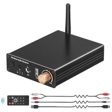 Load image into Gallery viewer, [Upgraded] Bluetooth 6.0 Receiver,Wireless Bluetooth Long Range Low Latency for Home Audio Music Streaming Stereo Systems,with AUX 3.5mm/RCA,USB Flash Drive Play and 6.5mm MIC Ports_1

