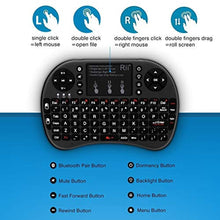 Load image into Gallery viewer, (Upgraded)Rii 2.4GHz Mini Wireless Keyboard with Touchpad,QWERTY,LED Backlit,Portable Keyboard for laptop/PC/Tablets/Windows/Mac/TV/Xbox/PS3/Raspberry Pi .(i8+ Black)_9870
