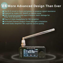 Load image into Gallery viewer, Upgraded SI4732 Mini Radio, ATS MINI V4 Pocket Shortwave Radio, Metal Shell, Silver_849
