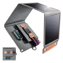 Load image into Gallery viewer, [Upgraded Tiny Solar Charger] BigBlue 14W Solar Panels with USB-A Port(5V/2.4A Max), IPX4 Waterproof, Portable Solar Phone Charger for Hiking, Compatible with iPhone X/8/7, Tablet, Samsung LG etc_1
