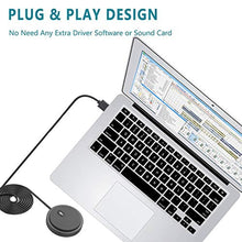 Load image into Gallery viewer, Upgraded USB Conference Microphone for Computer, 360 Omnidirectional Condenser Mic with Mute Key, Great for Video Conference, Gaming, Chatting, Skype, Plug &amp; Play, Windows macOS, Ideal for Gift, Black_6215
