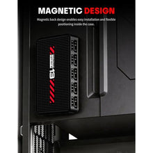 Load image into Gallery viewer, upHere 10-Port ARGB PWM Fan Hub Controller - Magnetic Installation PC Case Fan Splitter with SATA Power, 5V 3-Pin RGB LED Support for PC Case Cooling &amp; Lighting Customization Black P13PARGB BK_714
