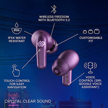 Load image into Gallery viewer, Urbanista Wireless Earphones | Wireless Earbuds with Microphone | 70ms Low Latency Gaming Earbuds | Dual-Mode Bluetooth Earphones | Fast Charge USB-C Earphones | 32 H Playtime | Seoul, Vivid Purple, VividPurple_1550

