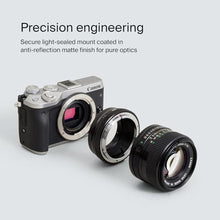 Load image into Gallery viewer, Urth Lens Mount Adapter (Manual): Compatible with Canon FD Lens to Canon EF-M Camera Body_1246
