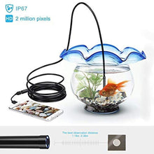 Load image into Gallery viewer, USB Borescope, DEPSTECH Semi-Rigid Endoscope Inspection Camera 2.0 Megapixels CMOS HD Waterproof Snake Camera with 6 Adjustable Led Light - 16.5FT, BlackSemirigidMeter_1363
