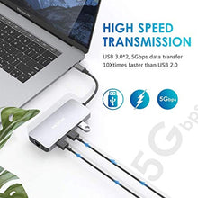 Load image into Gallery viewer, USB C Adapters for MacBook Pro/Air,Mac Dongle with 3 USB Port,USB C to HDMI, USB C to RJ45 Ethernet,MOKiN 9 in 1 USB C to HDMI Adapter,100W Pd Charging, USB C to SD/TF Card Reader USB C Hub_2686
