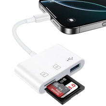 Load image into Gallery viewer, USB C SD Card Reader for Samsung Galaxy A37 A57 A17 A36 A16 5G A35 A15 A25, White_1
