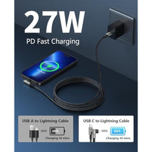 Load image into Gallery viewer, USB C to Lightning Cable 10FT [Apple MFi Certified] iPhone Charger Cable, Grey_1
