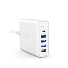 Load image into Gallery viewer, USB C Wall Charger, Anker Premium 60W 5-Port Desktop Charger with One 30W Power Delivery Port (White)_1
