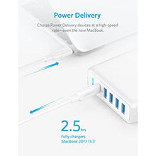 Load image into Gallery viewer, USB C Wall Charger, Anker Premium 60W 5-Port Desktop Charger with One 30W Power Delivery Port (White)_421
