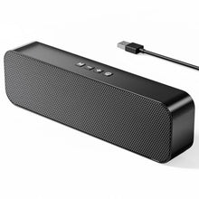 Load image into Gallery viewer, USB Computer Speakers,Pc Speakers for Desktop,Stereo Sound &amp; Rich Bass,with 3.5mm Aux-in,Bluetooth,TF Card Port,USB Powered Speakers for Desktop Monitor,for Web Conferences,Offices,Teacher,Music, Black_1
