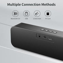 Load image into Gallery viewer, USB Computer Speakers,Pc Speakers for Desktop,Stereo Sound &amp; Rich Bass,with 3.5mm Aux-in,Bluetooth,TF Card Port,USB Powered Speakers for Desktop Monitor,for Web Conferences,Offices,Teacher,Music, Black_5677
