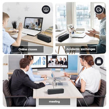 Load image into Gallery viewer, USB Computer Speakers,Pc Speakers for Desktop,Stereo Sound &amp; Rich Bass,with 3.5mm Aux-in,Bluetooth,TF Card Port,USB Powered Speakers for Desktop Monitor,for Web Conferences,Offices,Teacher,Music, Black_5680
