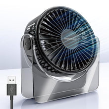 Load image into Gallery viewer, USB Desk Fan, 6 Inch Portable Table Fan, 3-Speed Quiet Personal Fan, Black_1
